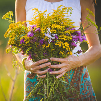 Picked Wildflowers From A California Garden