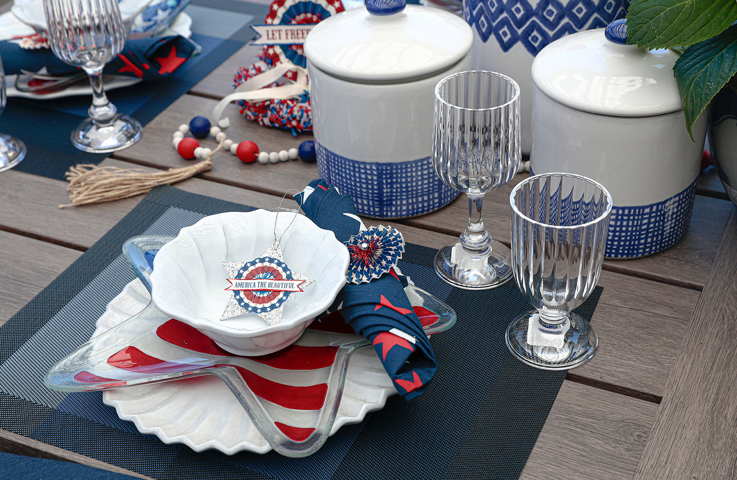 Patriotic Home and Garden Decor for Fourth of July