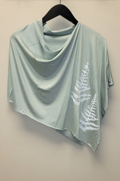 Sage White Fern Poncho