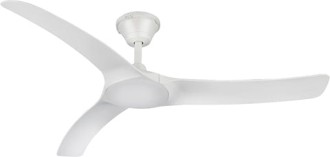 Aqua 52 White 1320mm Ip66 Outdoor 3 Blade Dc Ceiling Fan