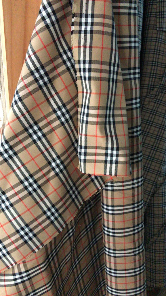 Original nova Burberry cotton /poly tartan fabric ,material ideal for –  Elite Design Fabrics