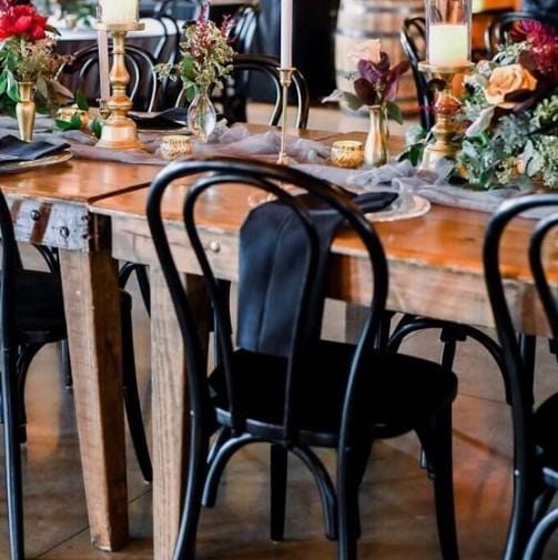 Classic Bentwood Chairs Black Walnut Or White Melbourne Hire My Event Decor