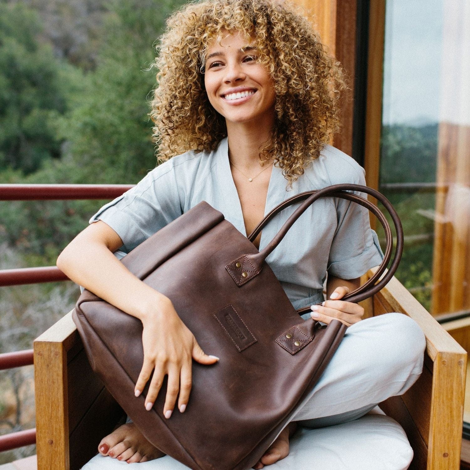 Parker Clay Bale Sling Bag Rust Brown