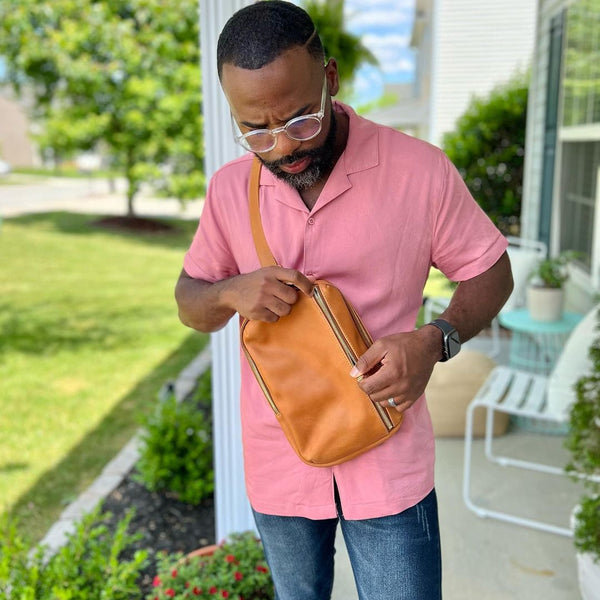 How To Wear Sling Bag The Right Way - The Jacket Maker Blog