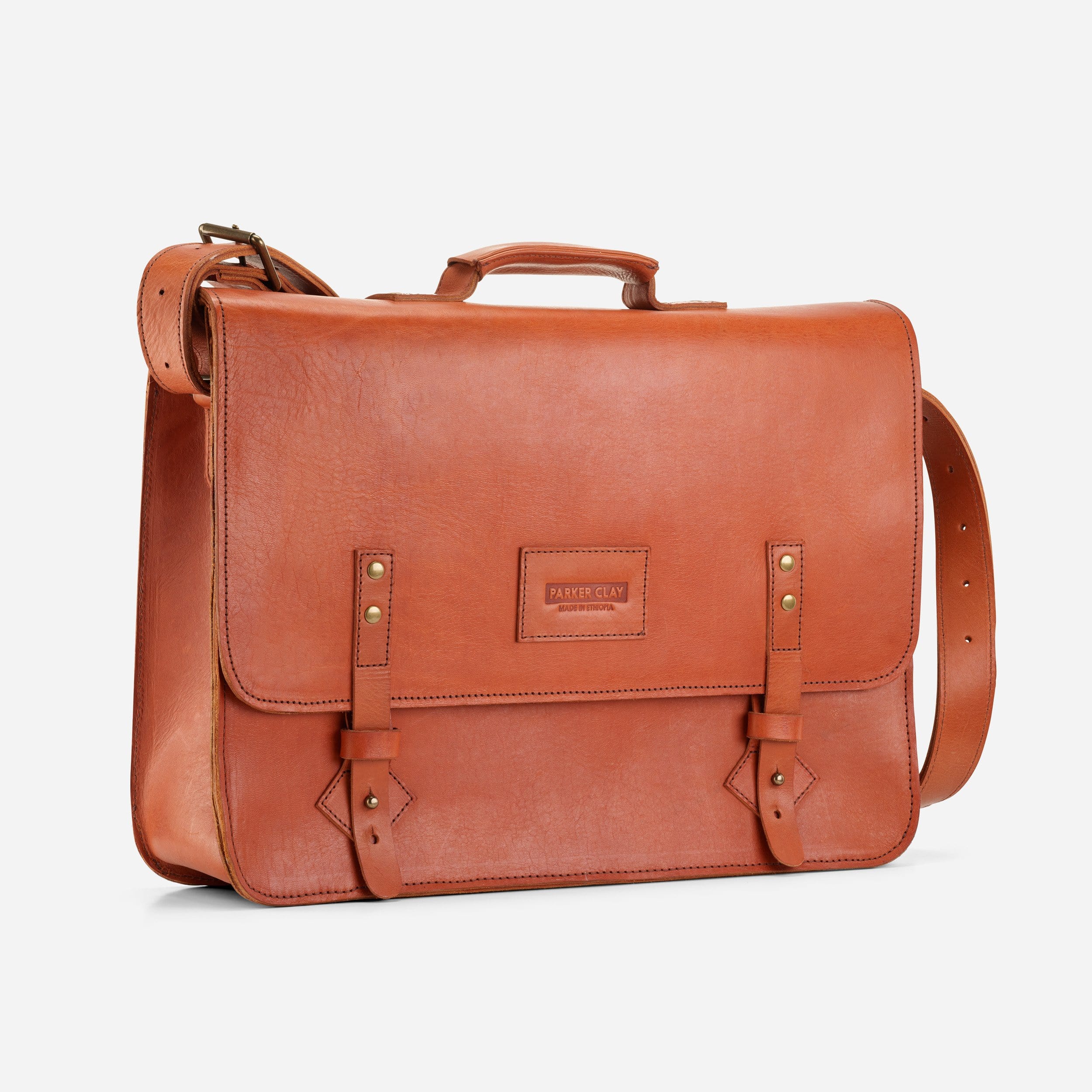 to The Market x Parker Clay Atlas Leather Backpack - Rust Brown