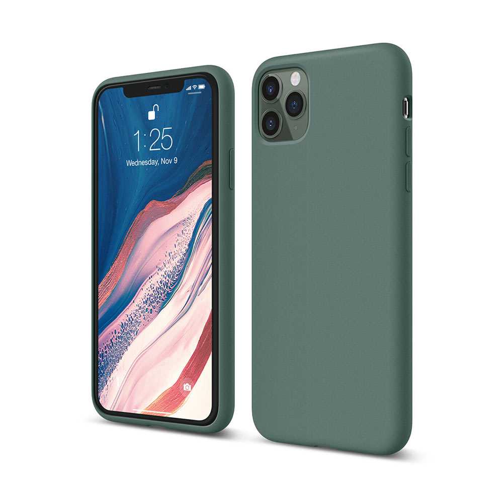 Elago Silicone Case for iPhone 11 Pro / 11 Pro Max - Midnight Green