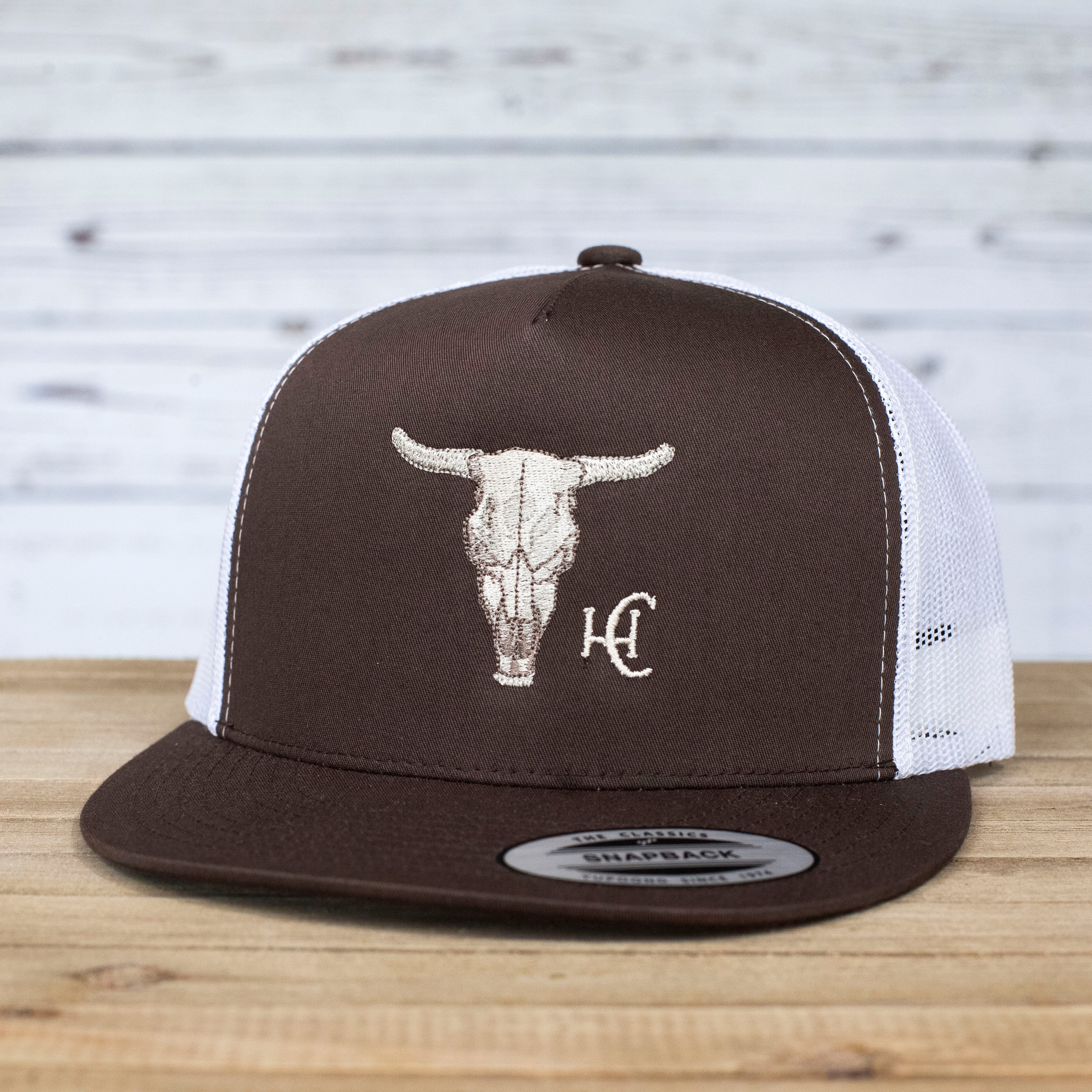 Cow Skull Flat Bill - High Cotton Hat Co product image