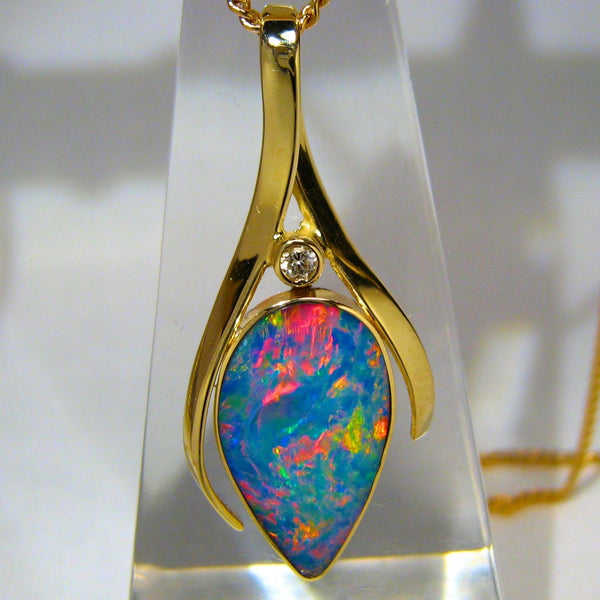 Kimberley Opal, Opal Pendant, Natural Australian Opal 