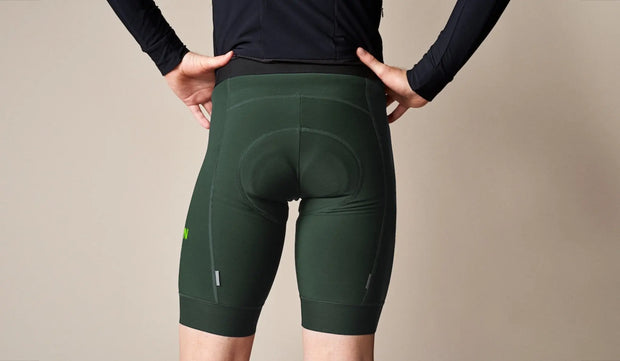 dark green cycling shorts