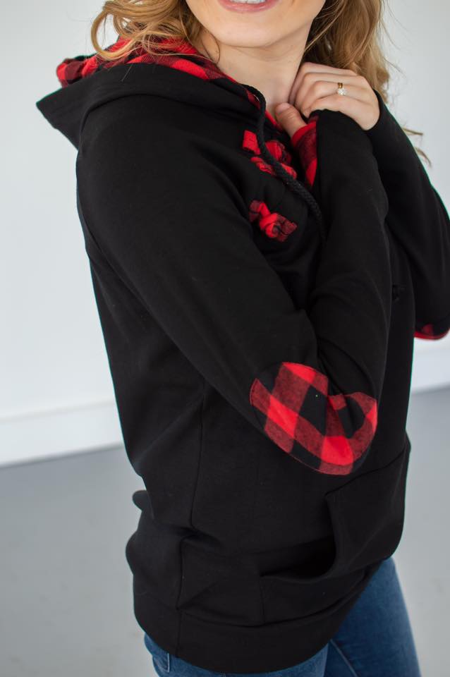 buffalo plaid sweatshirt