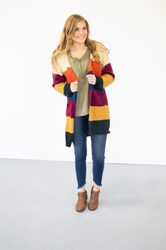 Falling for Stripes Cardi