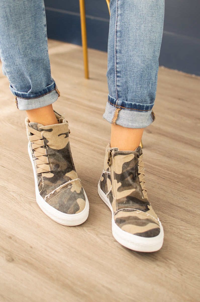 camo high top shoes