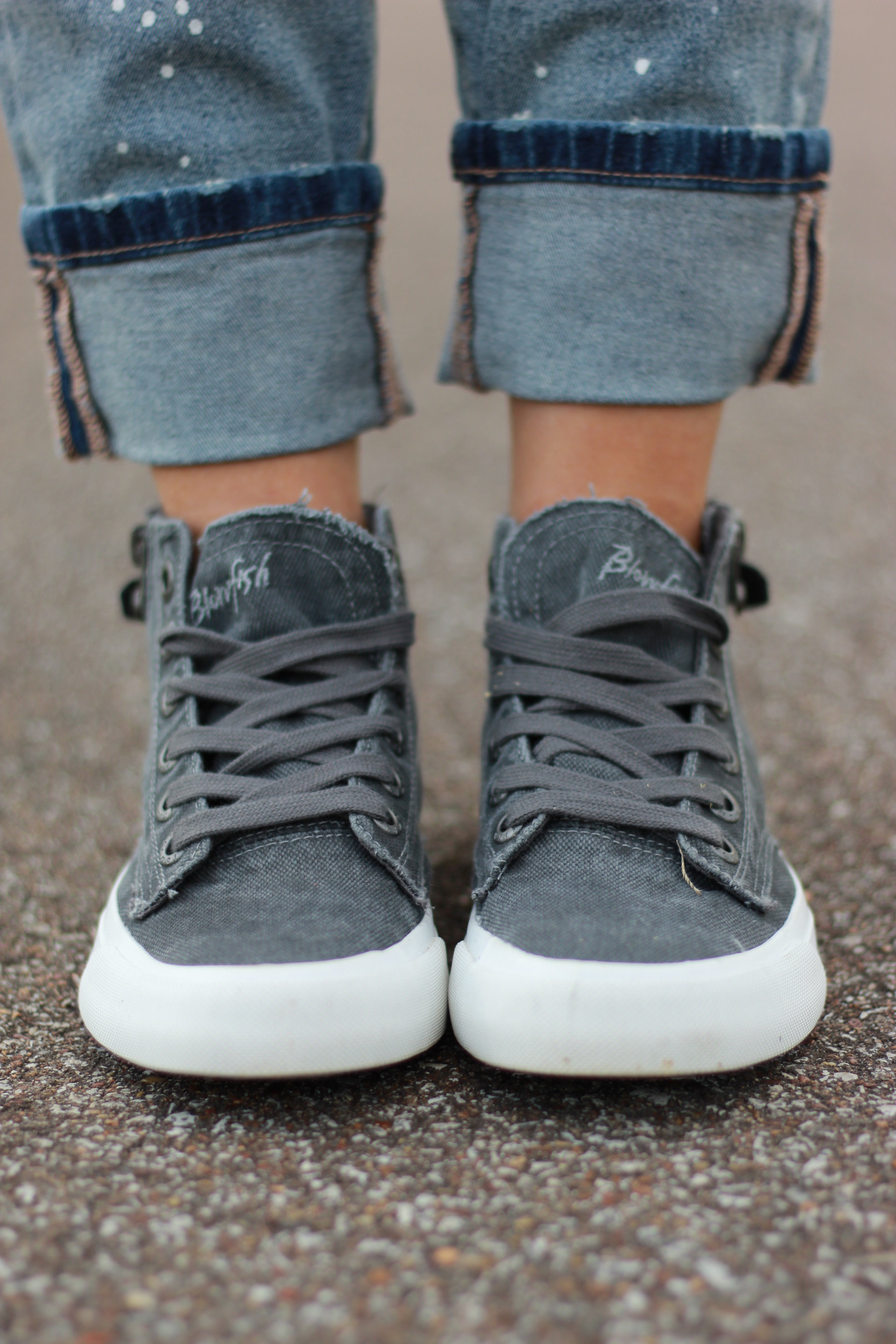 blowfish gray sneakers
