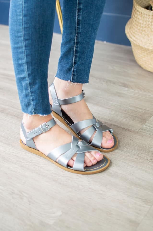 Salt Water Sandals | Pewter – MOB 