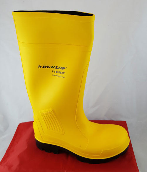 dunlop boots yellow