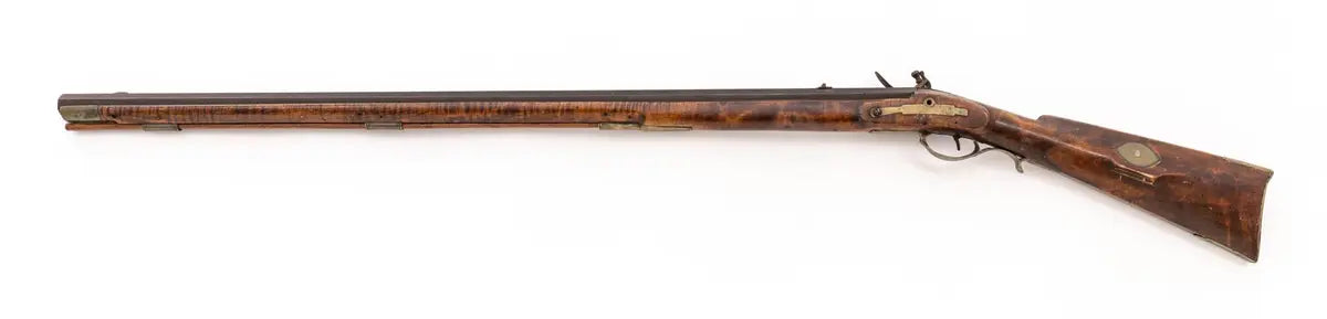 Antique American Flintlock Kentucky Rifle, with English Lock - The Buffalo Wool Co product image