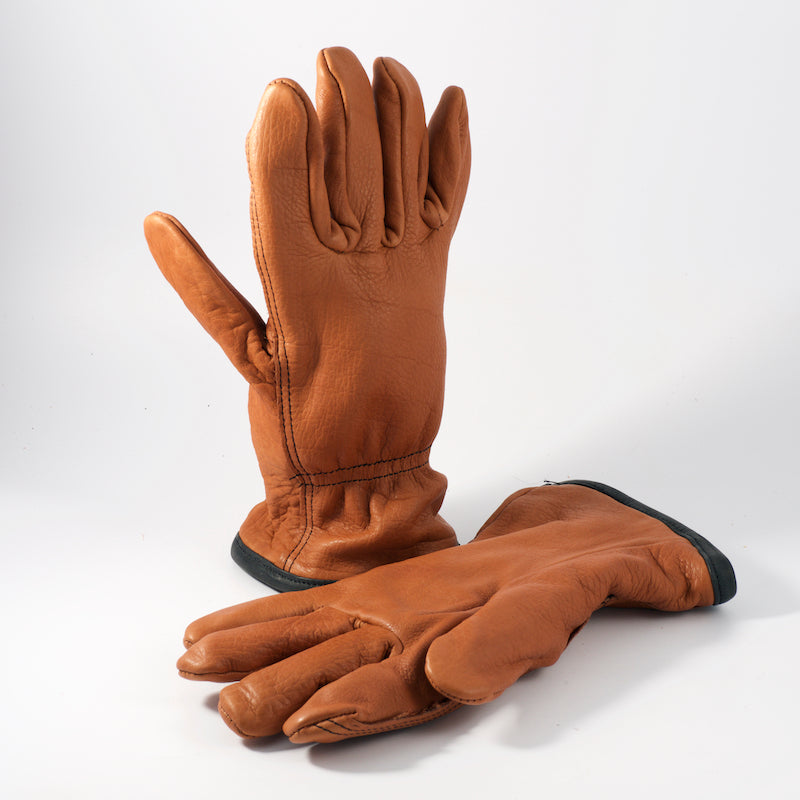 bison leather mittens