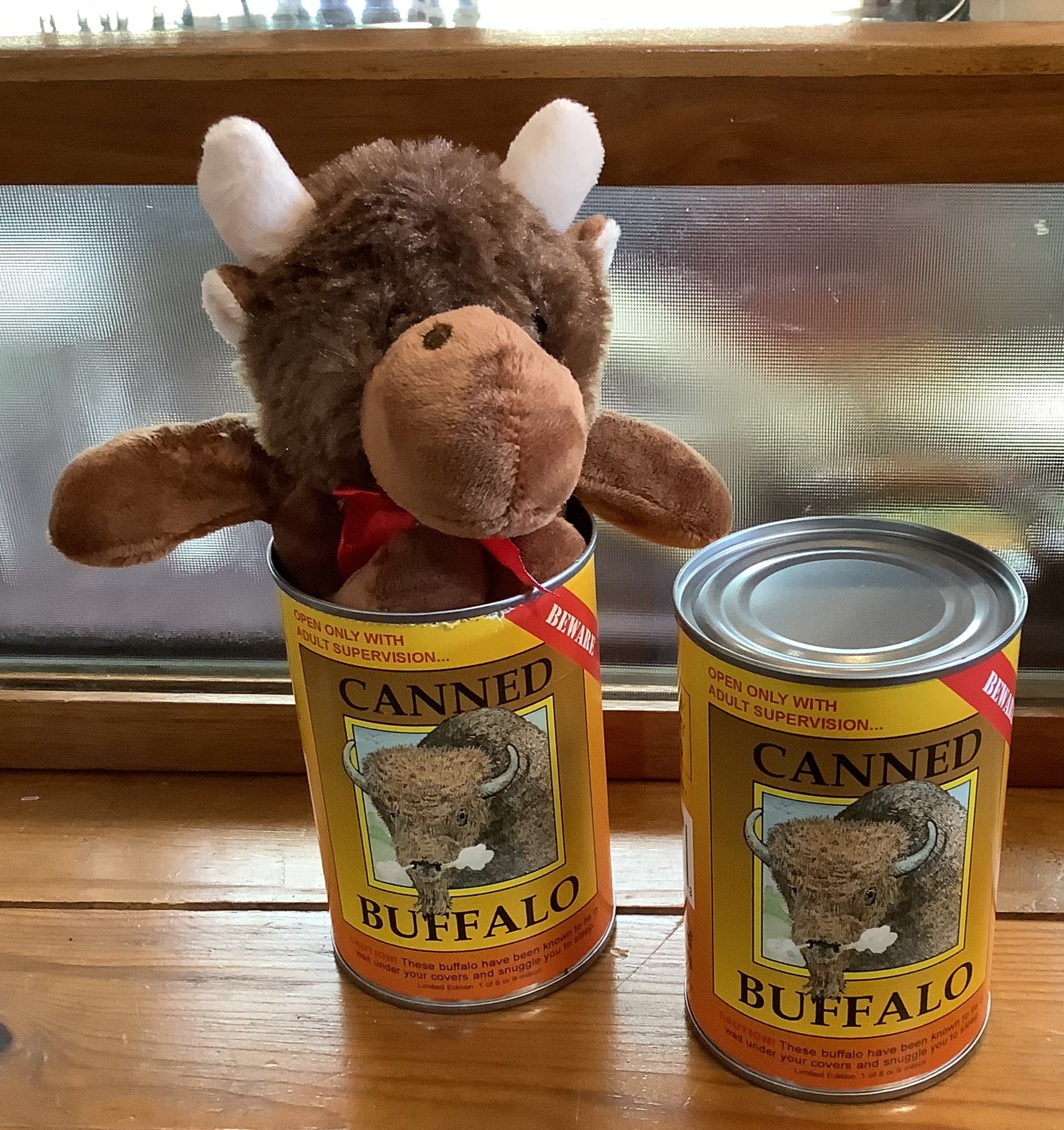 Canned Critters - Stuffed Buffalo — Herd Wear Retail Store