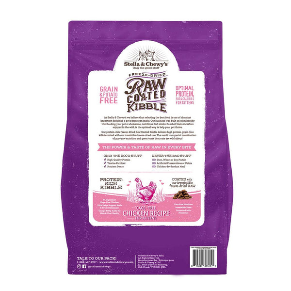 Stella & Chewy’s Cage-Free Chicken Raw Coated Kitten Food