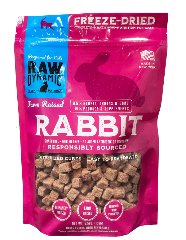 Raw Dynamic Rabbit Formula Freeze Dried Cat Food