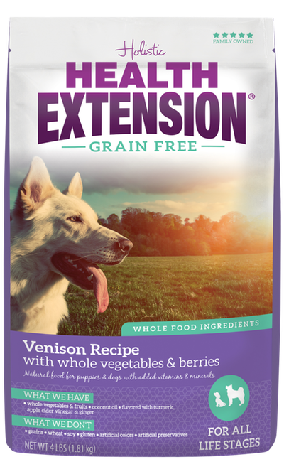 Health Extension Grain Free Venison Recipe Dog Food