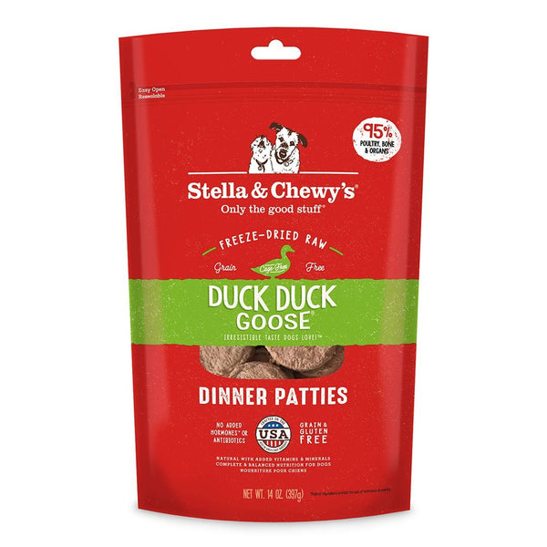 Stella & Chewy's Duck Duck Goose Freeze-Dried Raw Dinner Patties Dog Food