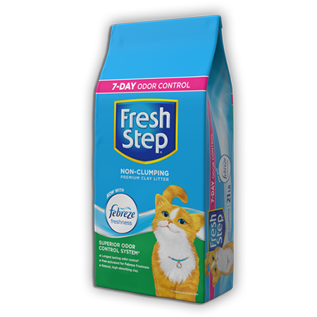 Fresh Step Premium Non-Clumping With Febreze Cat Litter