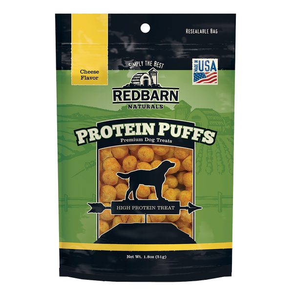 Redbarn Protein Puffs Cheese Flavor Dog Treats