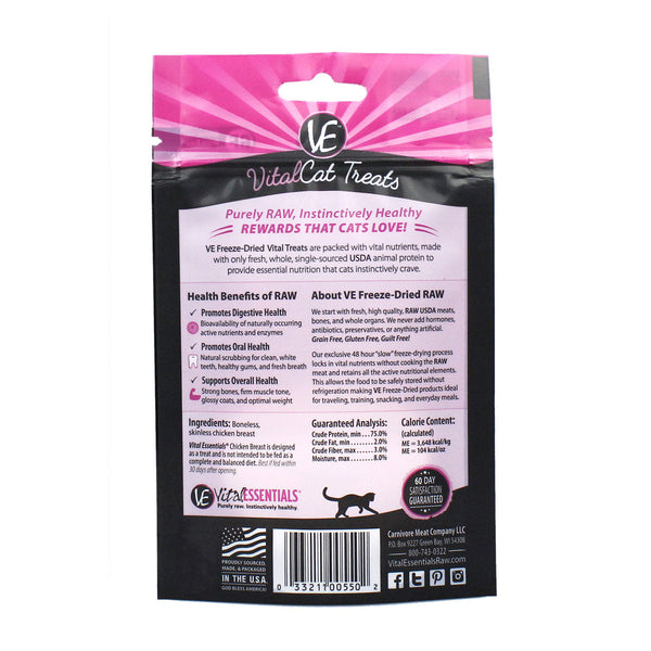 Vital Essentials Chicken Breast Freeze Dried Cat Treats