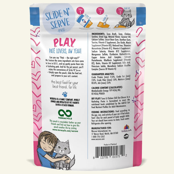 Weruva B.F.F. Play Tuna & Chicken Chill Out Pouch Cat Food