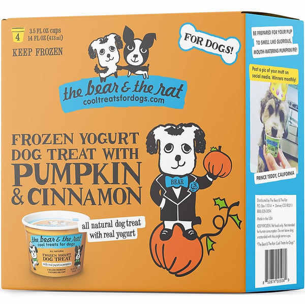 The Bear & The Rat Pumpkin & Cinnamon Yogurt Dog Treats