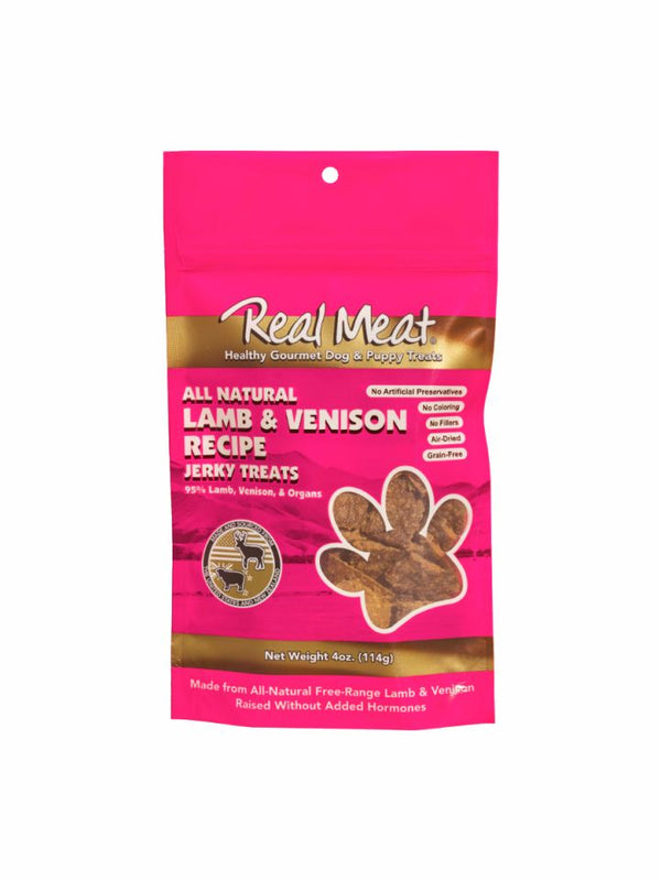 Real Meat All-Natural Lamb & Venison Recipe Jerky Dog Treats