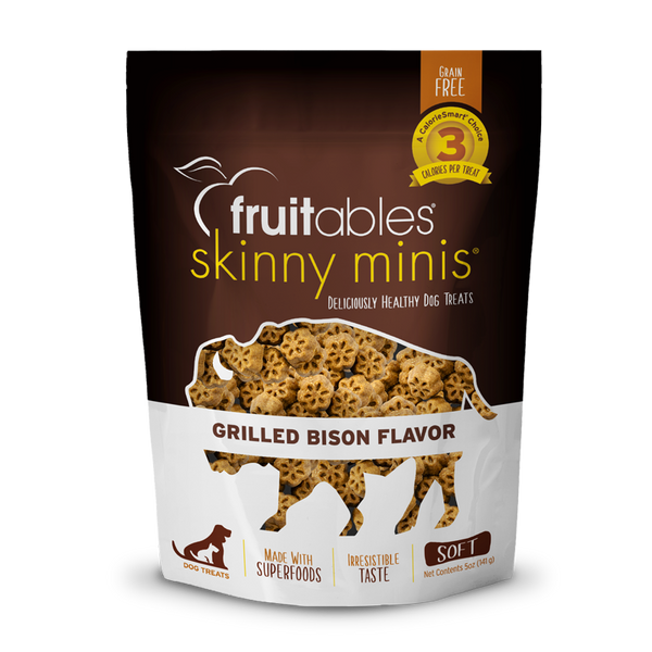 Fruitables Skinny Minis Grilled Bison Dog Treats