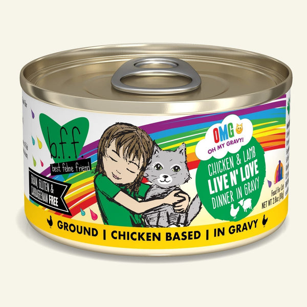 Weruva B.F.F. Omg! Chicken & Lamb Live N' Love Canned Cat Food