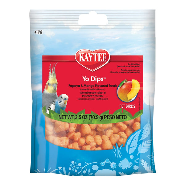 Kaytee Yogurt Chips Papaya & Mango Flavored Treats For Birds