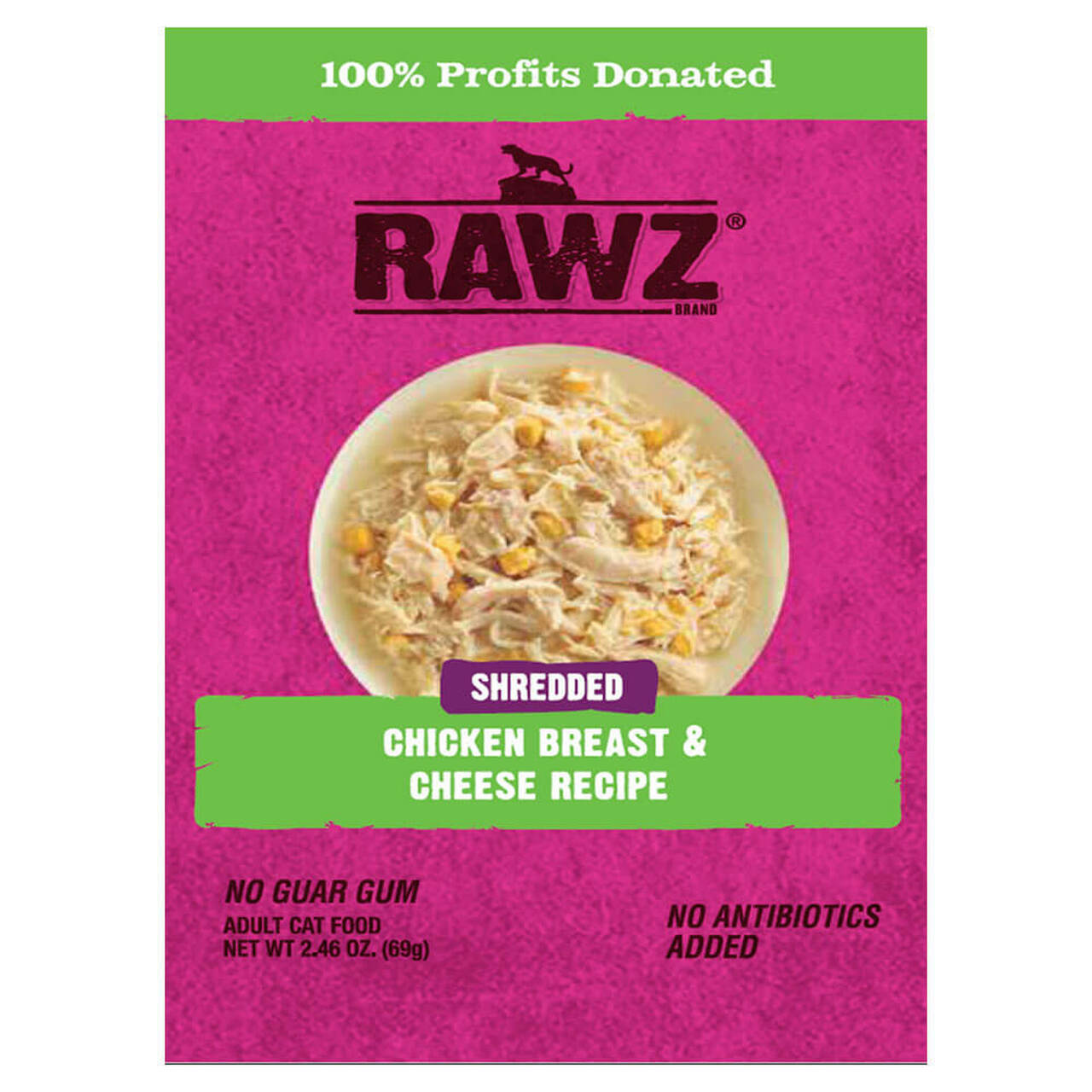 rawz shredded chicken cat food