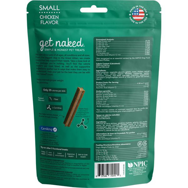 Get Naked Dental Sticks Weight Management Dog Treats