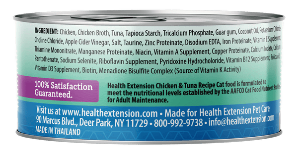 Health Extension Grain Free Chicken & Tuna Recipe Canned Cat Food