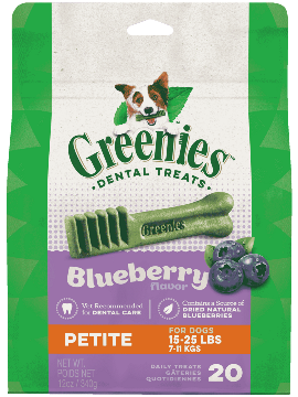 Greenies Blueberry Flavor Petite Dog Dental Treats