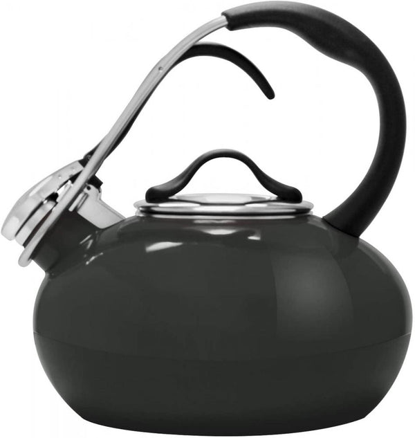 Chantal Classic 1.8 qt Harmonica Whistling Water Teakettle with Mitt, Copper