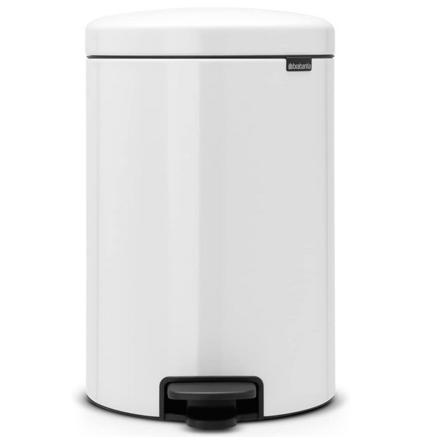 Umbra Garbino Trash Can (2.25-gallon, Metallic White) : Target