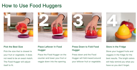 Food Huggers Set of 5 - Sage Green