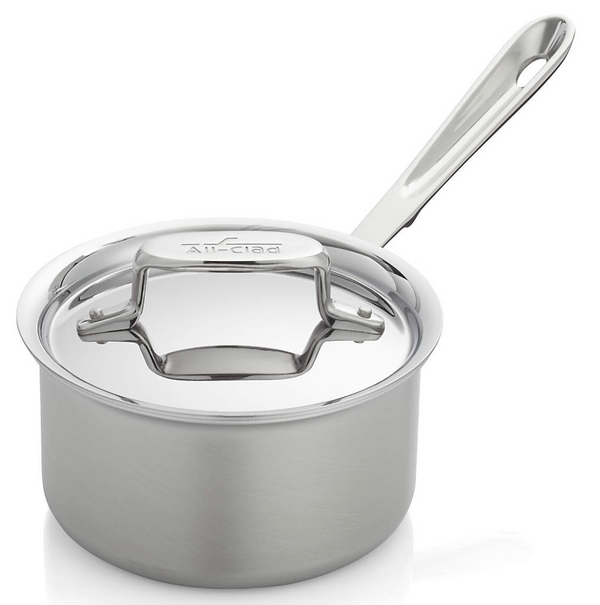 All-Clad d3 Stainless Steel 1.5-Qt. Saucepan with Lid + Reviews