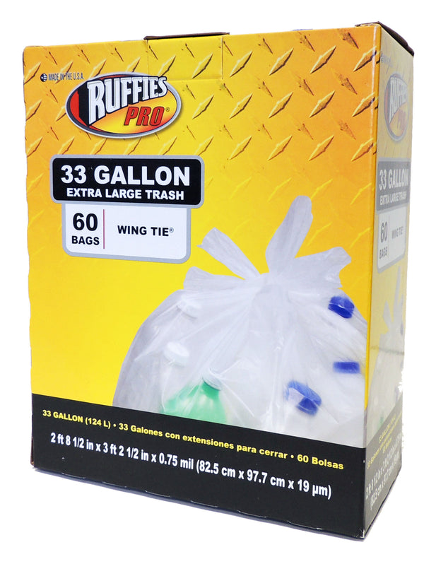 Hefty Flap Tie Medium Trash Bags – 8 Gallon – 24 Count