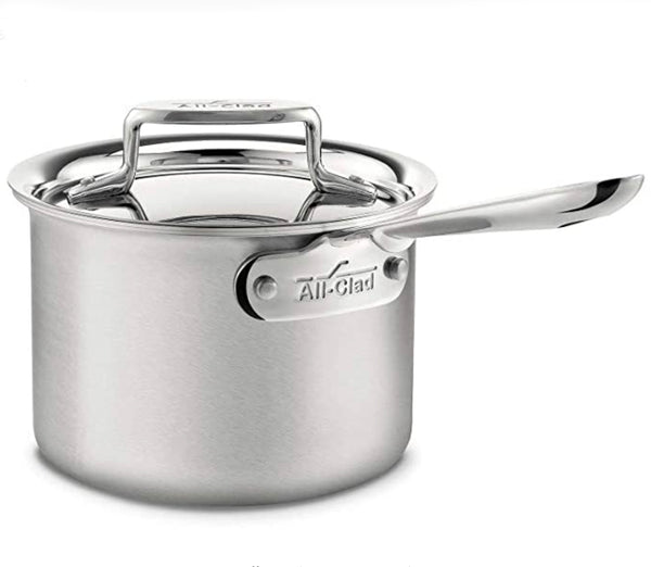 Farberware Classic Stainless Steel 2-Quart Mirror Satin Covered Saucepan,  Silver