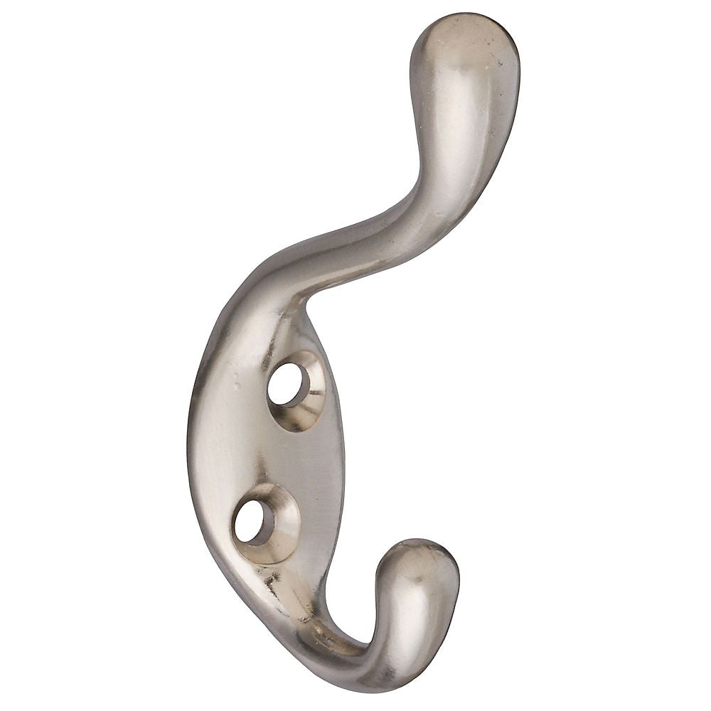 Satin Nickel Heavy Duty Coat/Hat Hook