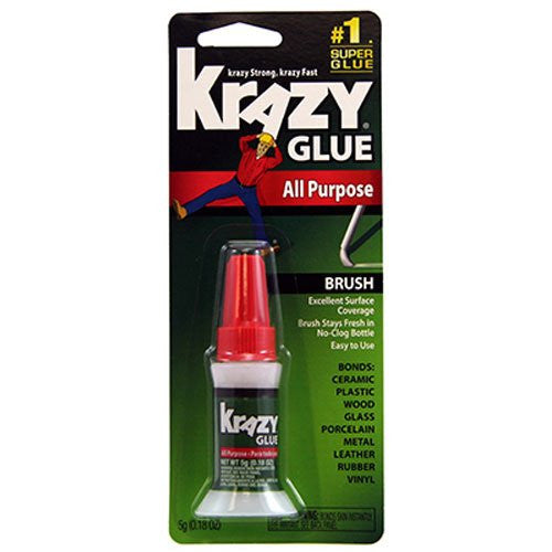 Krazy Glue Super Glue, All Purpose, No Run Gel, Precision Tip - 0.07 oz