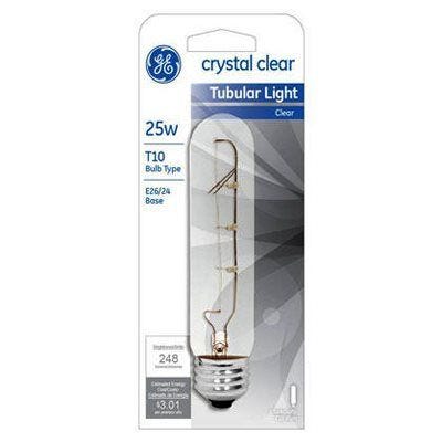 Bulbrite 15W 130V Clear Bent Tip Decorative Bulb, E12 Base, 15CFC/25  (130V)