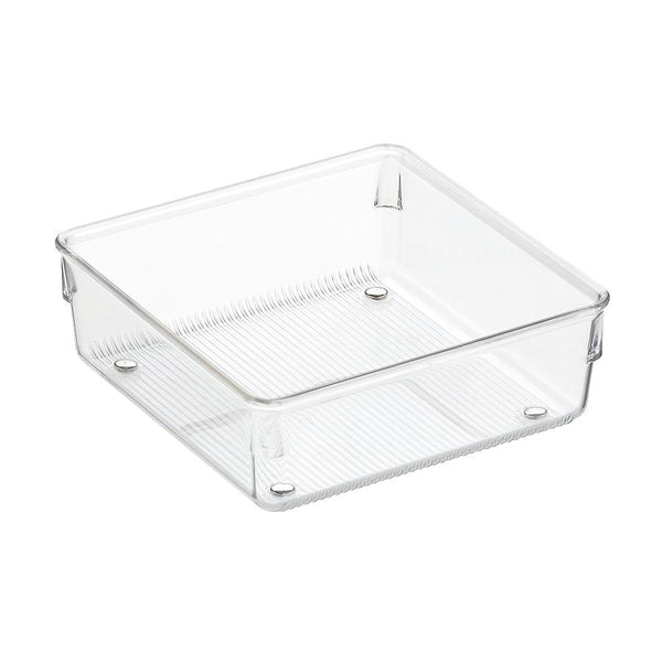 iDesign Plastic Refrigerator and Freezer Storage Bin with Lid, BPA-Free  Organizer for Kitchen, Garage, Basement, 6 x 6 x 14.5, Clear