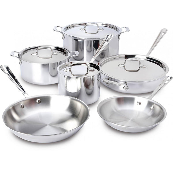 All-Clad d5 Stainless-Steel 10-Piece Cookware Set